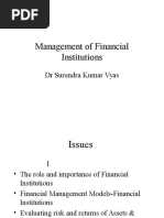 Management of Financial Institutions: DR Surendra Kumar Vyas