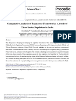 Comparative Analysis of Regulatory Frameworks A Study of Three Sector Regulators in India 2014 Procedia Economics and Finance