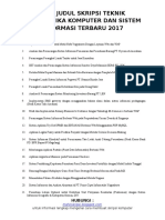 Download 1000 Judul Skripsi Teknik Informatika Komputer Dan Sistem Informasi Terbaru 2017 by mesacom SN336673542 doc pdf
