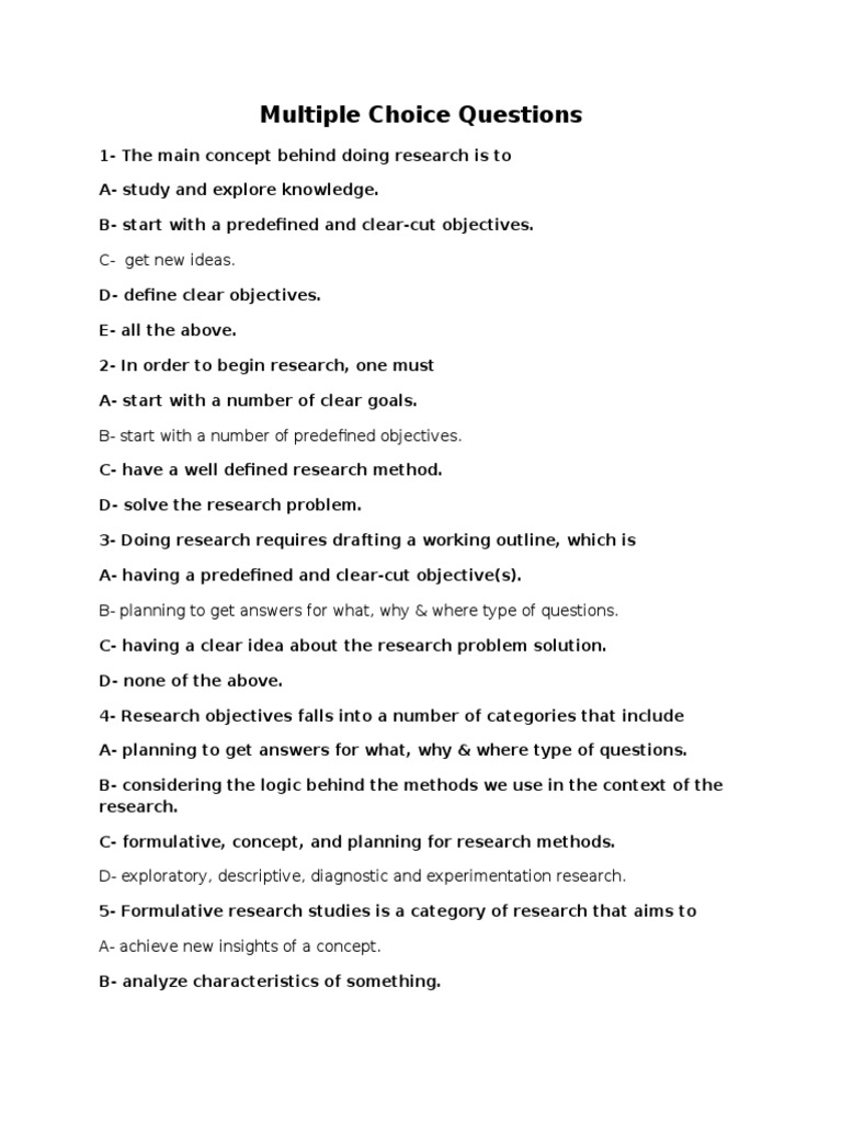 causal research is used to mcq