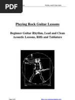 Download Playing Rock Guitar Lessons Rhythm Lead and Clean Guitar Tabs by Steve Henson SN33667484 doc pdf