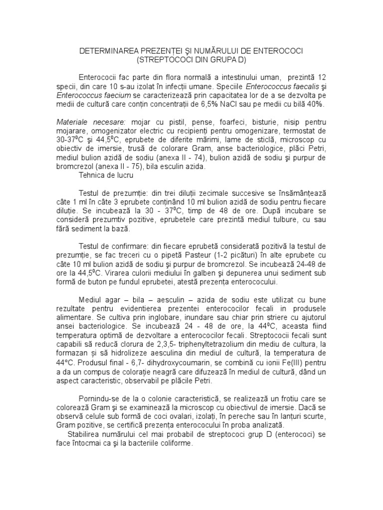 Streptococi Fecali Lab | PDF