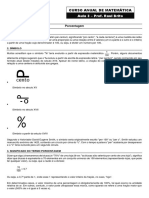 CÁLCULO DE PORCENTAGENS EM CURSO DE MATEMÁTICA