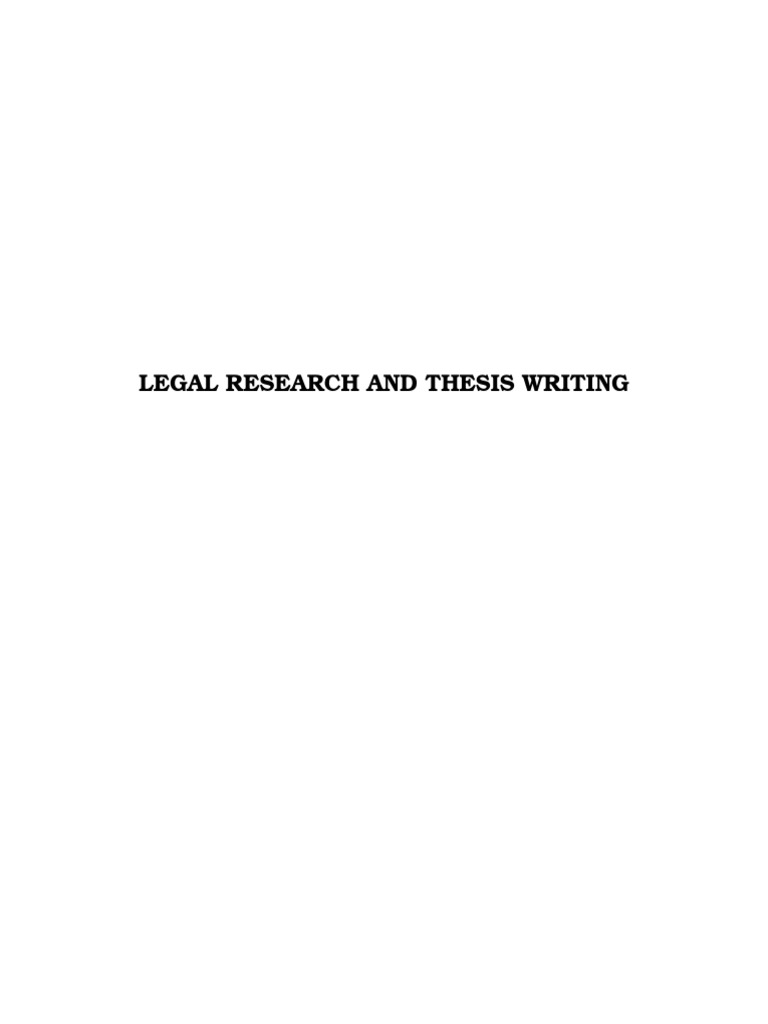 legal management thesis