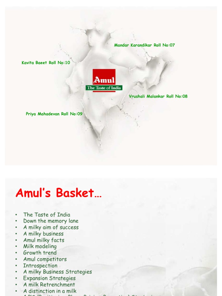 Amul Product Overview and Competitors | PDF | Food And Drink | Foods