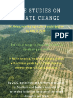 Case Studies On Climate Change: in Africa, Rain-Fed Agriculture Could Decline by 50% in 2020