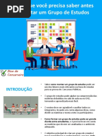 Como Montar Um Grupo de Estudos