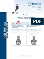 Tie Rod End Citroën AX, C4 I, Saxo, Xantia, XM Peugeot 106, 305, 307, 605