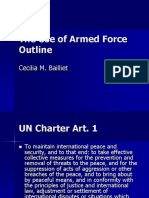 The Use of Armed Force Outline: Cecilia M. Bailliet