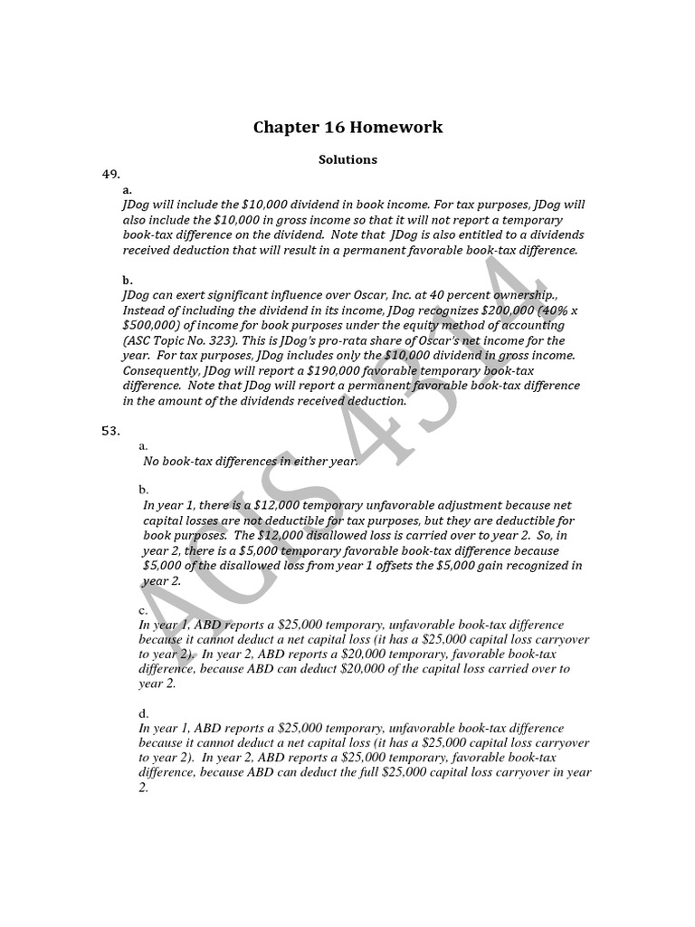 Book-Tax Differences and NOL Analysis | PDF | Tax Rate | Dividend