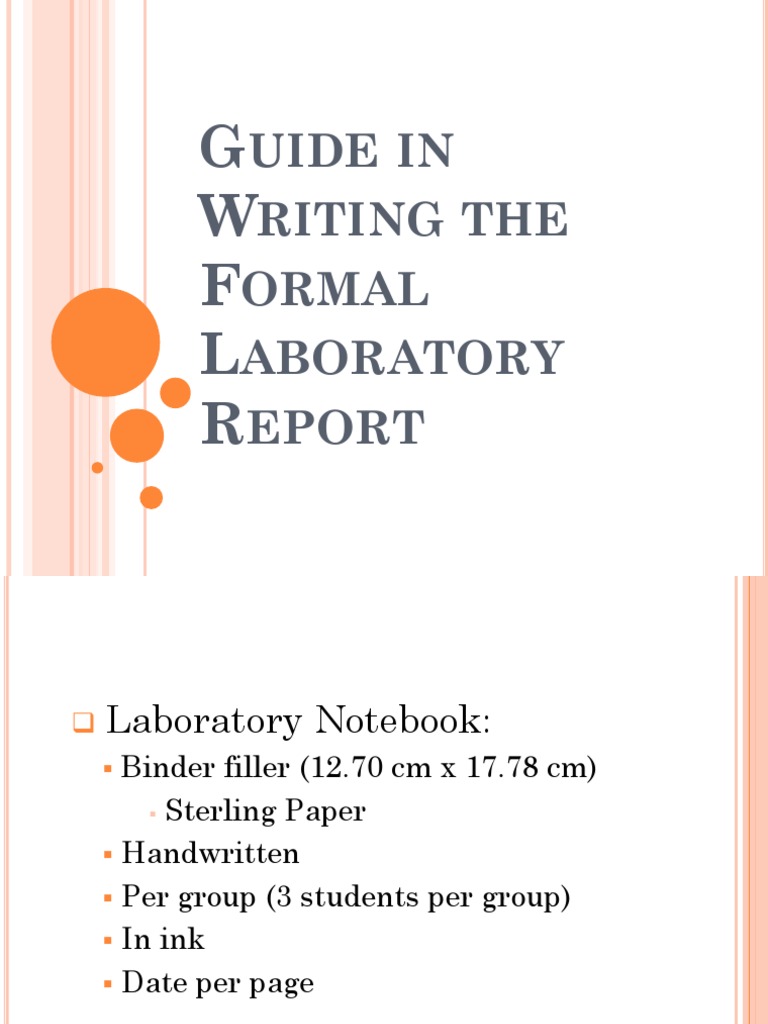 Formal Laboratory Report Writing Guide | PDF | Citation | Data