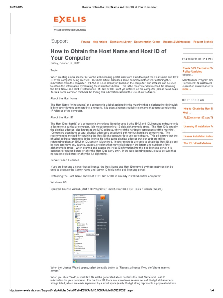 How To Obtain The Host Name and Host ID of Your Computer System