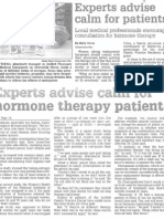 HRT Experts Advise Calm for Patients, July 17, 2002