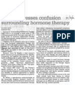 Panel Addresses Confusion Surrounding Hormone Therapy, Oct. 30, 2002