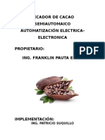 Secador de Cacao Semiautomaico