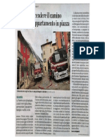 2017 01 13 LECO DI BERGAMO Cerca Di Accendere Un Camino Brucia Un Appartamento in Piazza