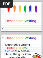 prese descriptive writing ela