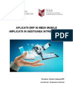 Aplicatii ERP in Medii Mobile - Implicatii in Gestiunea Intreprinderii