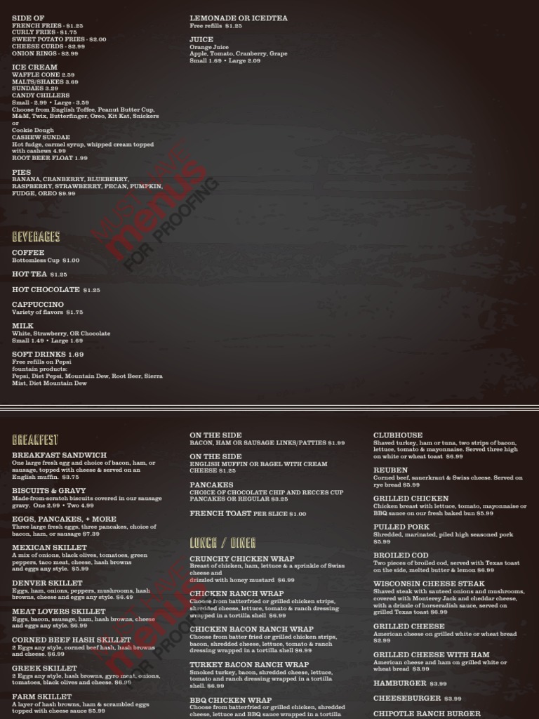 Cafe | PDF | Bacon | Pancake