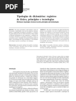 Tipologias de Dicionários