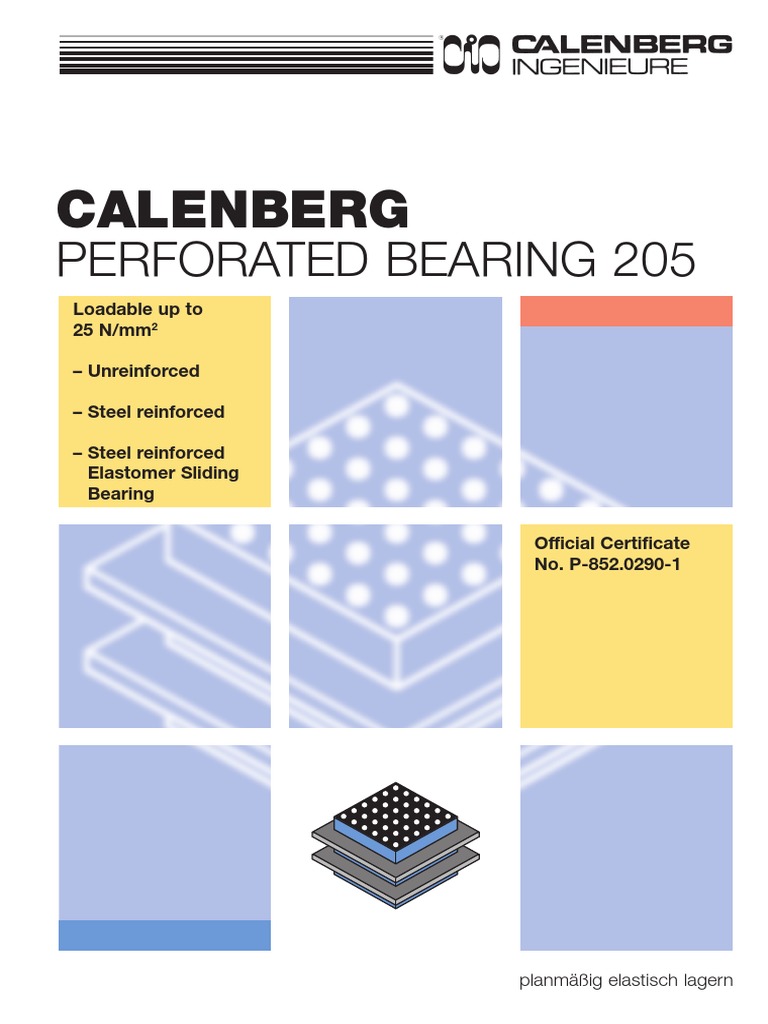 Calenberg Perforated Bearing 205 Guide | PDF | Technology & Engineering