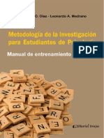 Metodologia de La Investigacion para Estudiantes de Psicologia Olaz y Medrano PDF