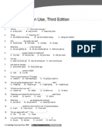 Basic Grammar in Use, Third Edition Evaluation Test