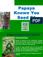 Papaya FARMEX Crecimiento