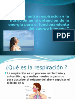 Relación Entre Respiración y La Nutrición en