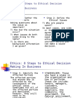 3 - 8 Steps To Making An Ethical Decision