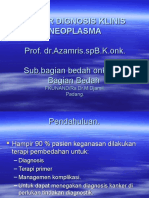 Dasar Diagnosis Kilinis Pada Neoplasma (Bahan Ajar)