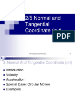 2/5 Normal and Tangential Coordinate (N-T) : 2103-212 Dynamics, NAV, 2012