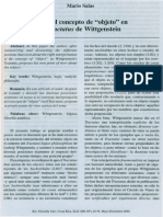 Sobre El Concepto de Objeto en El Tractatus de Wittgenstein