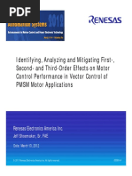 Renesas 2012 - Identifying, Analyzing and Mitigating First-, Second - and Third-Order Effects On Motor Control Performance in Vector Control of PMSM Motor Applications