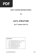 Data Structure: Edusat Learning Resource Material