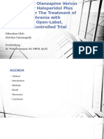 Intramuscular Olanzapine Versus Intramuscular Haloperidol Plus Lorazepam For