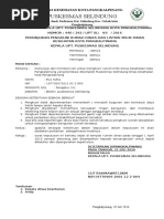 Surat Keterangan Menempati Rumah Dinas