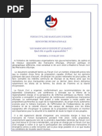 FORUM CIVIL DES MAROCAINS D’EUROPE