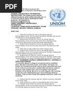 Deputy SRSG de Clercq Assesses Humanitarian Crisis in Somalia’s South West State