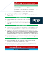 Test Paper Surface Area and Volume