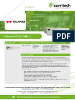 Huawei Optix Metro - Carritech Telecommunications