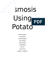 Osmosis Using Potato: Grade 11-STEM-1