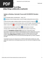 Modeling Hydrostatic Pressure With SOLIDWORKS Simulation