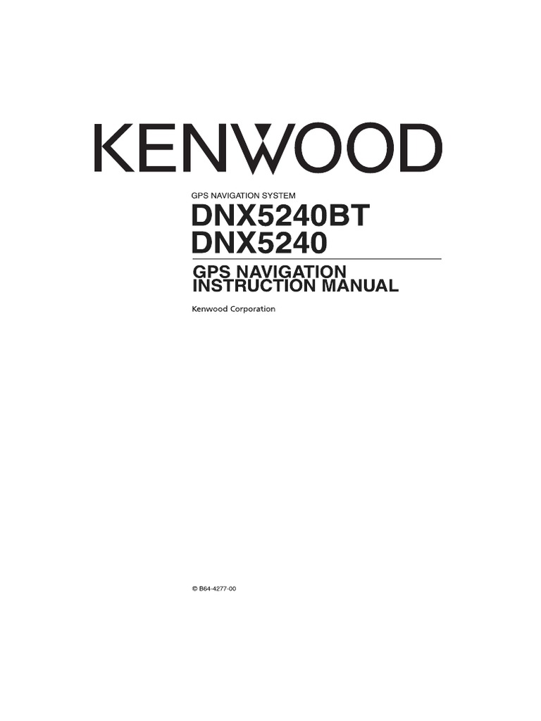 GPS Navigation Instruction Manual PDF