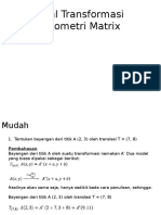 Soal Transformasi Geometri Matrix