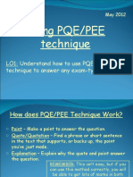 Using PQE Technique