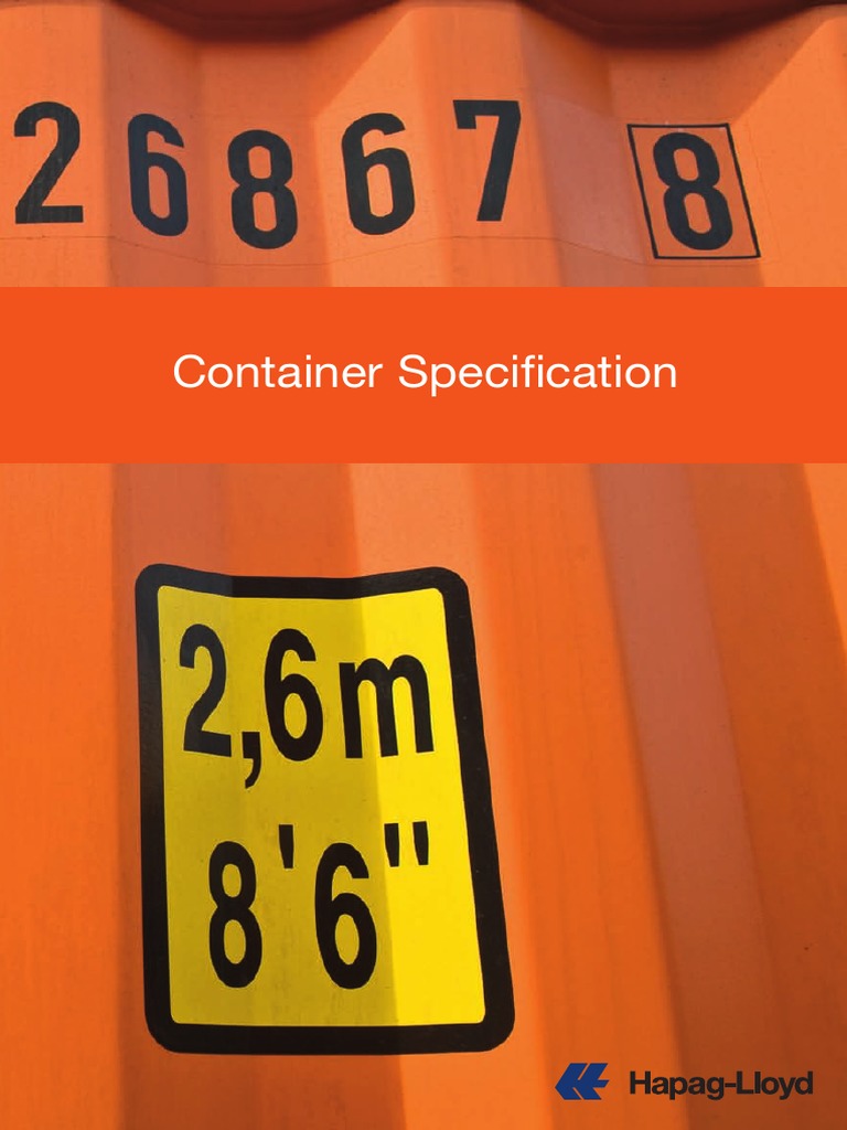 Brochure Container Specification en PDF | PDF | Door | Engineering ...