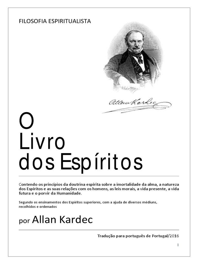 o Livro Dos Espiritos de Allan