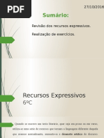 Recursos Expressivos