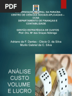Gestão e. de Custos - Seminário - Analise de Custo, Volume e Lucro
